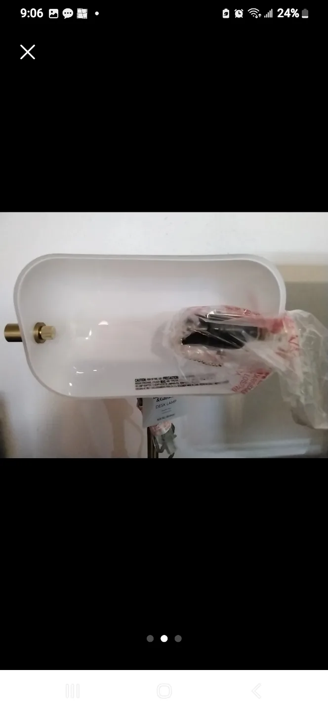 NEW! HOMES & GARDEN 16" DESK LAMP image indicator(2)