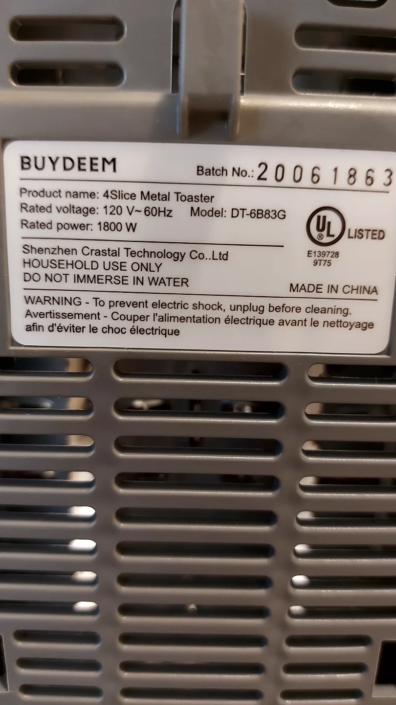 Buydeem 4 slice toaster, like new in green image indicator(5)