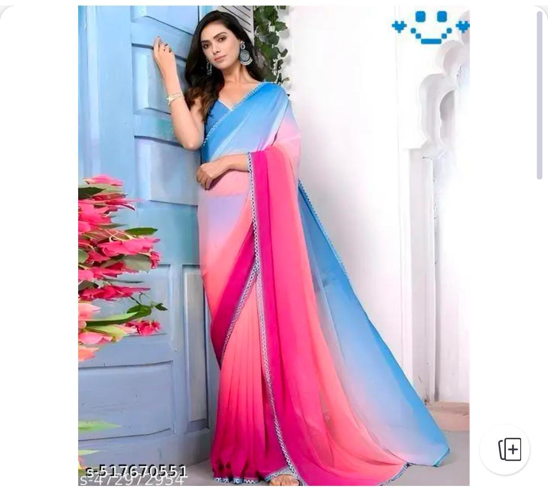 Gorgeous ombre saree