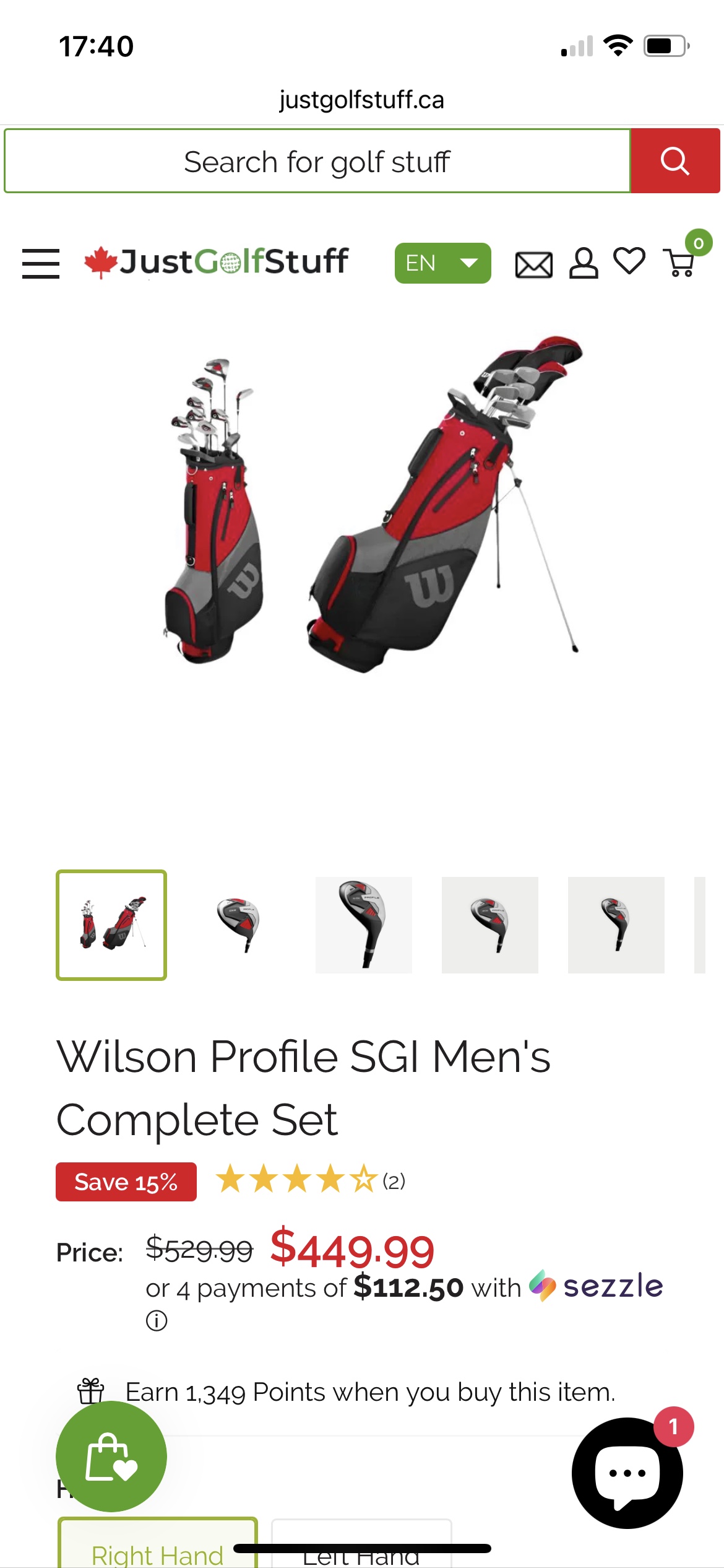 ⛳ Wilson Golf Set + 2 Bonuses + $10 OFF for Pickup - photo 2