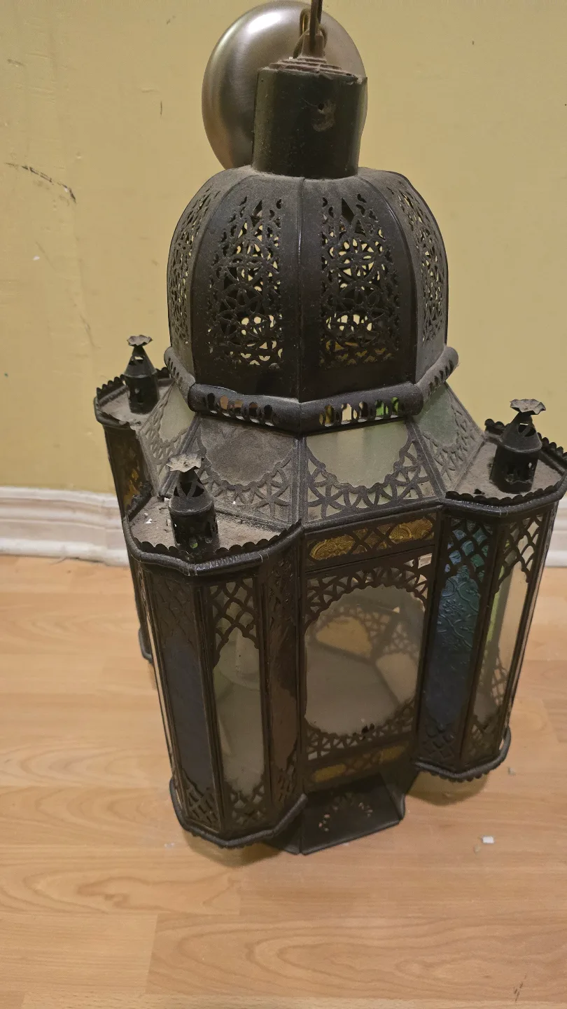 Vintage Moroccan Hanging Lantern/chandelier thumbnail