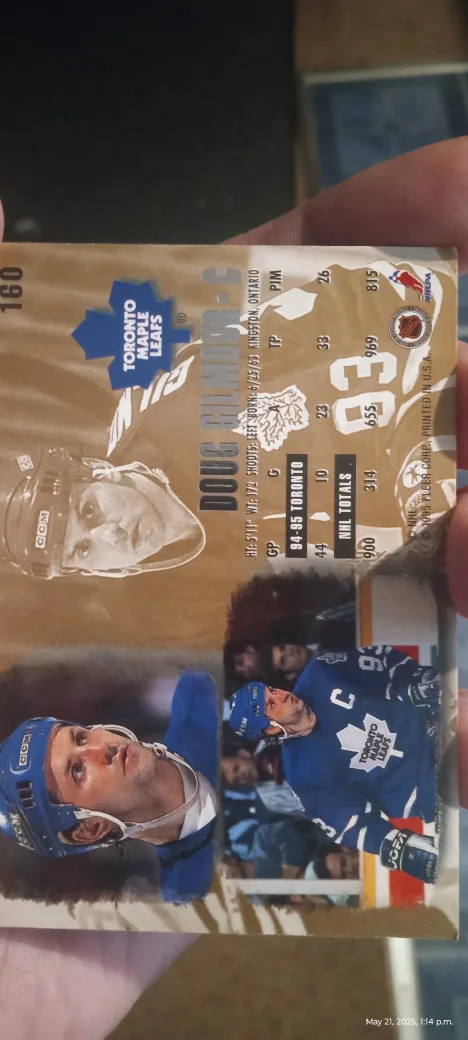 Doug Gilmour 1993-94 Topps NHL Hockey Card #160 image indicator(2)