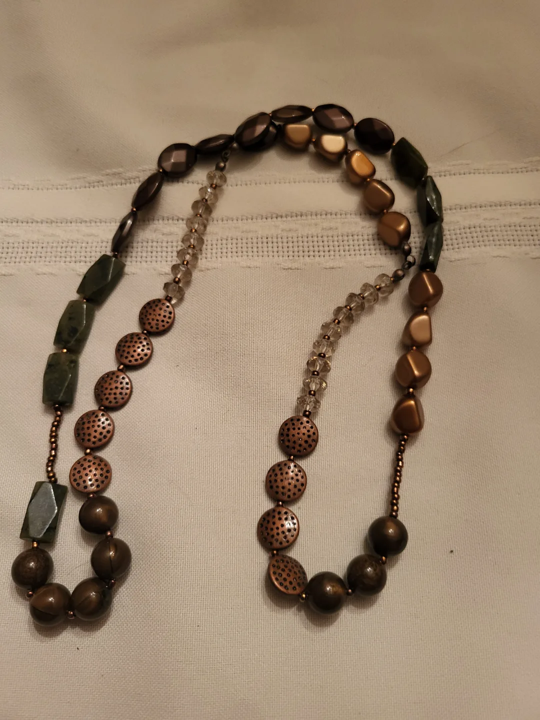 Beaded statement necklace thumbnail
