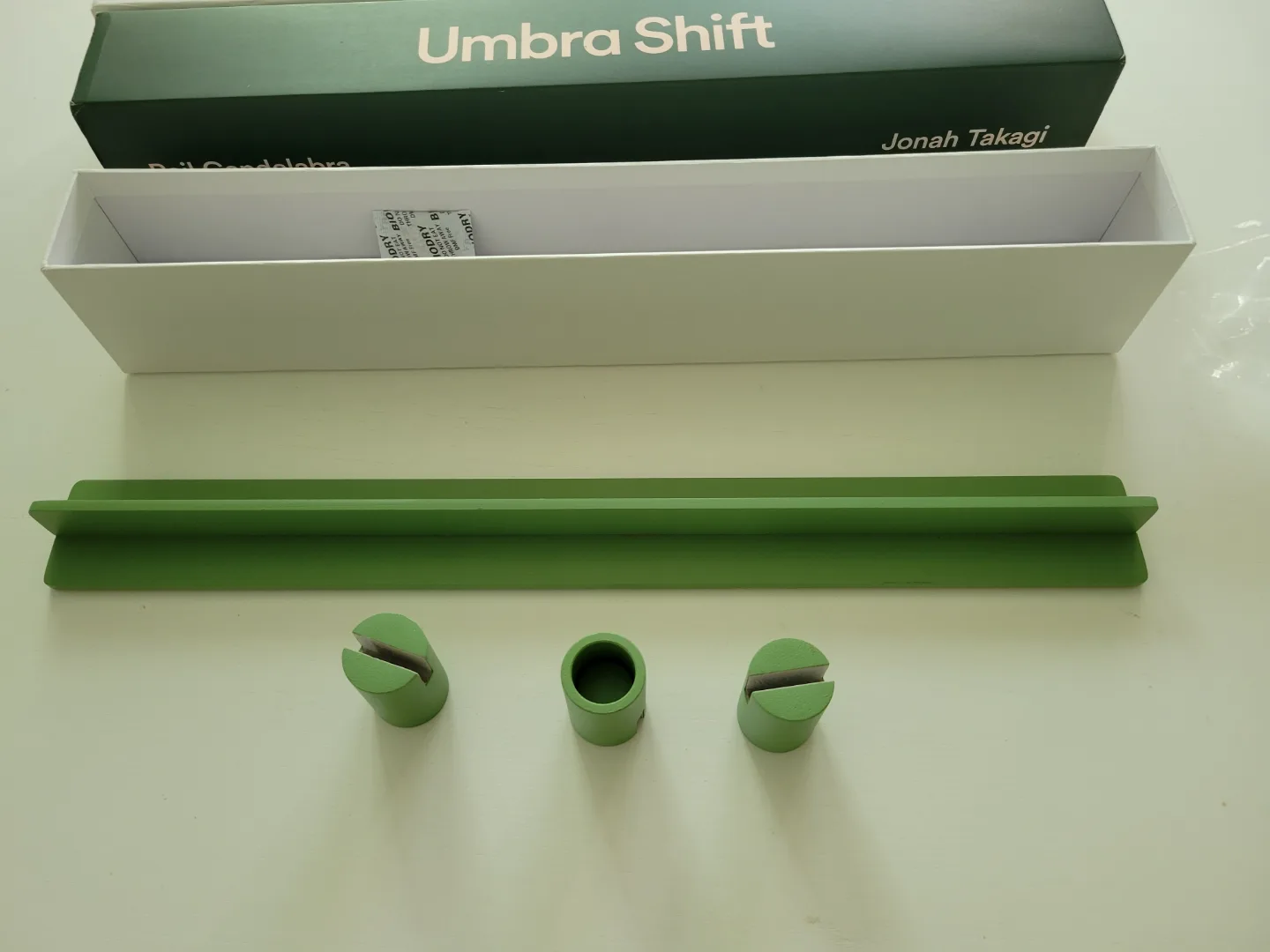 Umbra Shift Rail Candelabra Teal Green Candlestick Holder image indicator(4)