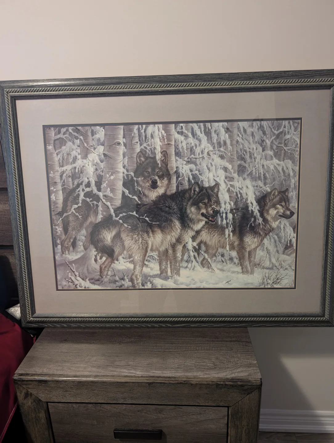 Framed Wolf Print thumbnail