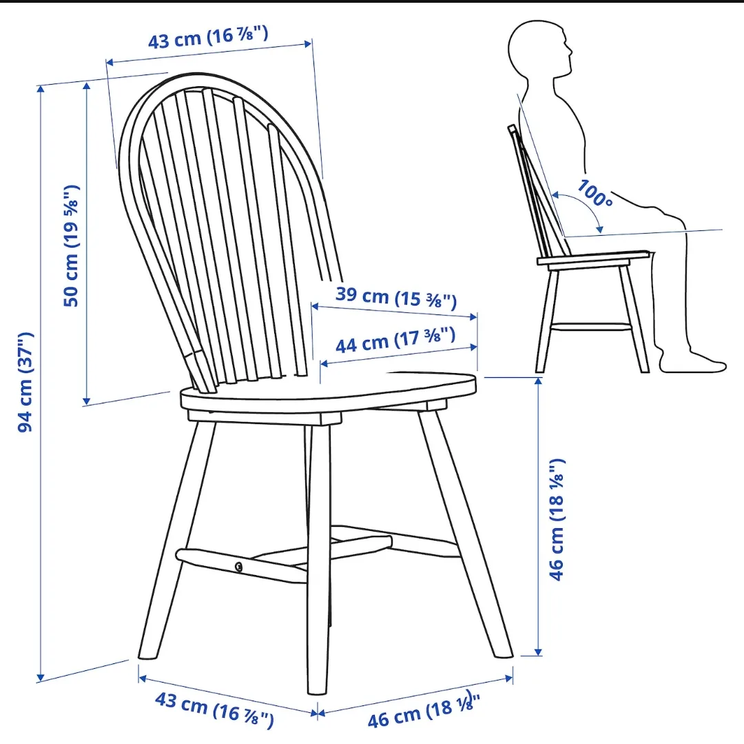 SKOGSTA Hardwood chair image indicator(2)
