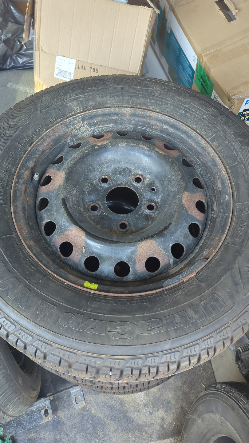 Used Winter Tires with Rims - Set of 4 - photo 2