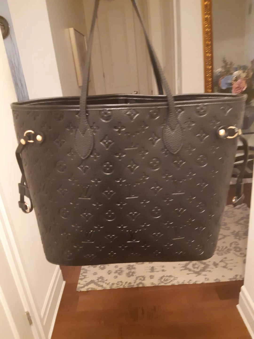 Louis Vuitton Monogram Empreinte Black Tote Bag