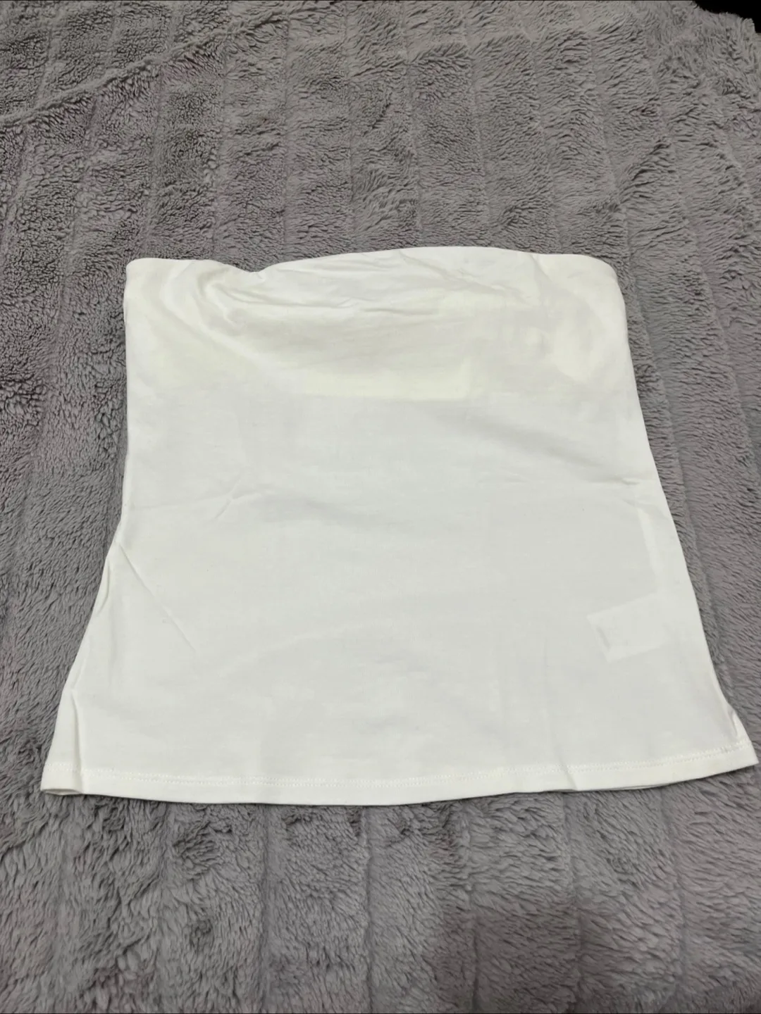 Express White Tube Top, Size Medium thumbnail