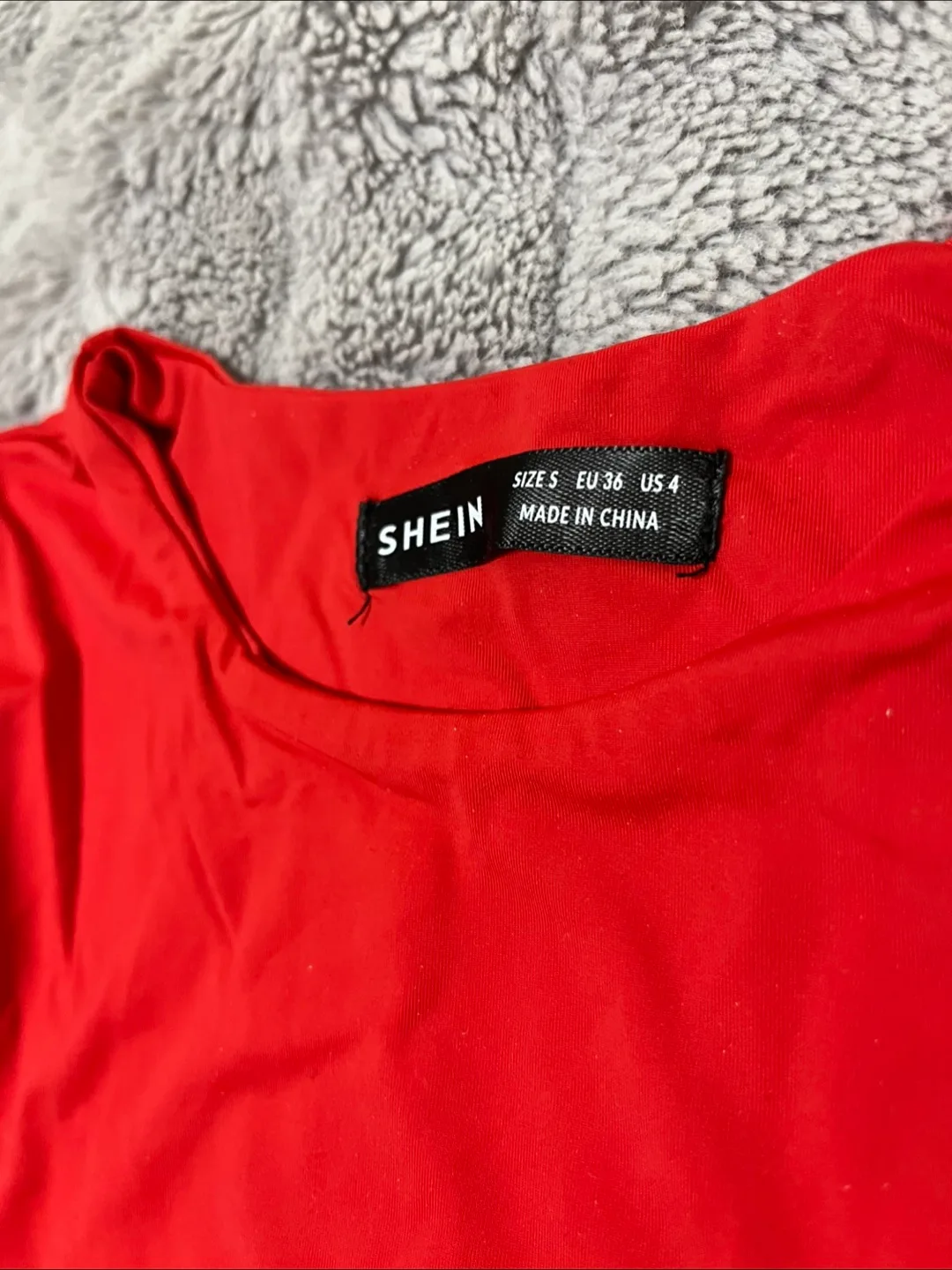 Red SHEIN Bodysuit Size Small image indicator(2)