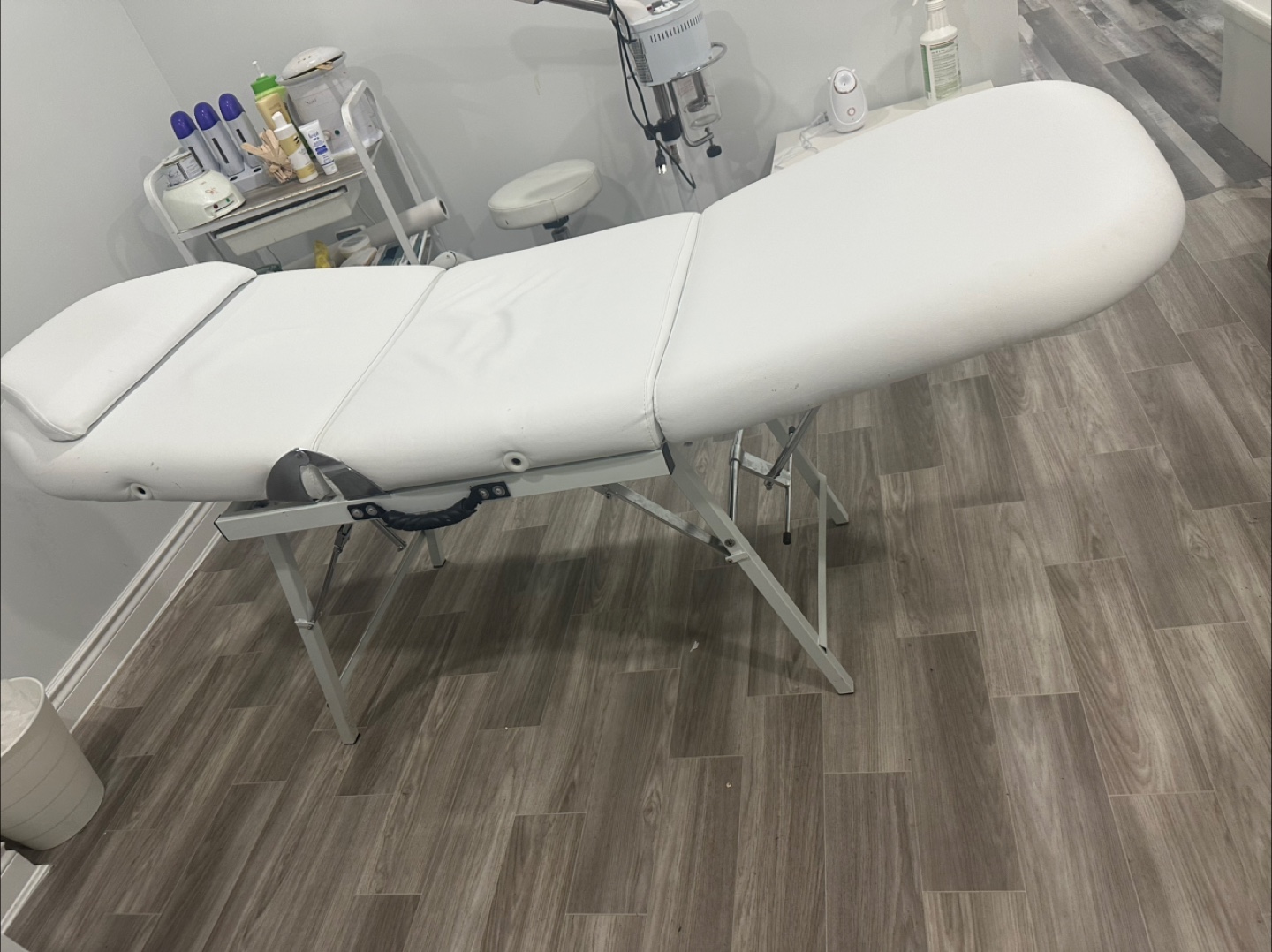White 3-Section Portable Massage Table