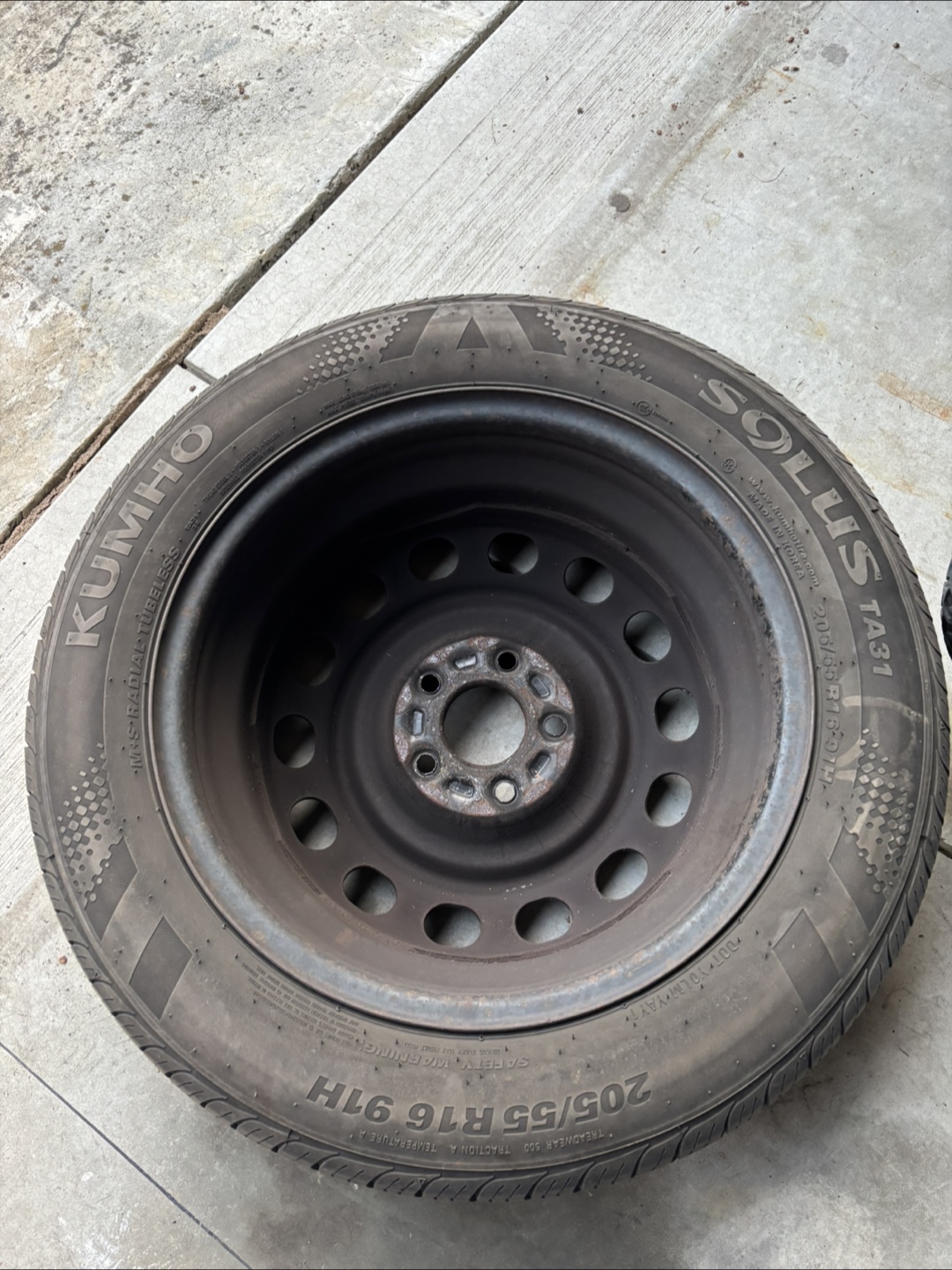 Mazda 3 205/55R16 four season Tires  and Wheels with Hubcap
