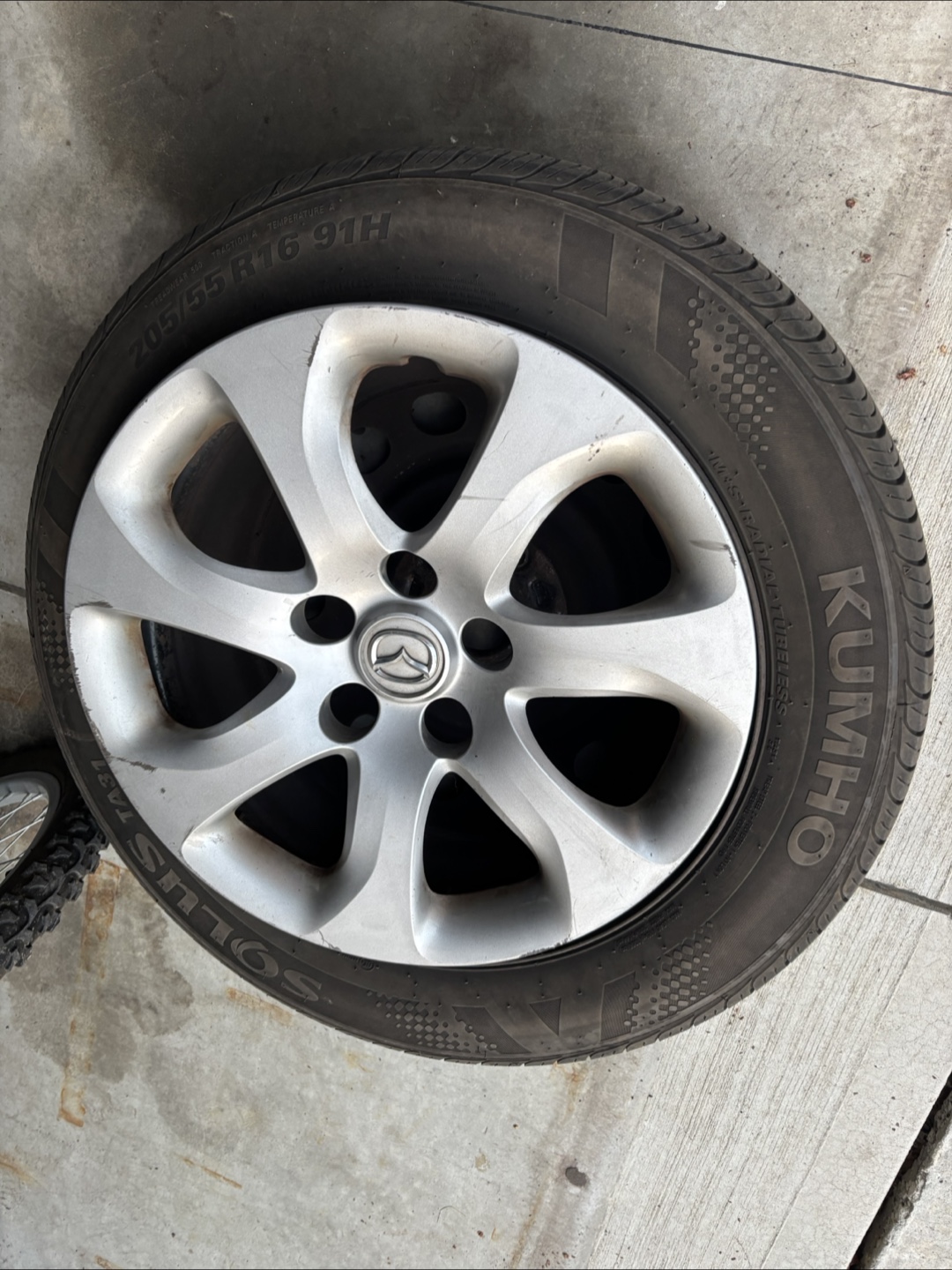 Mazda 3 205/55R16 four season Tires  and Wheels with Hubcap - photo 4