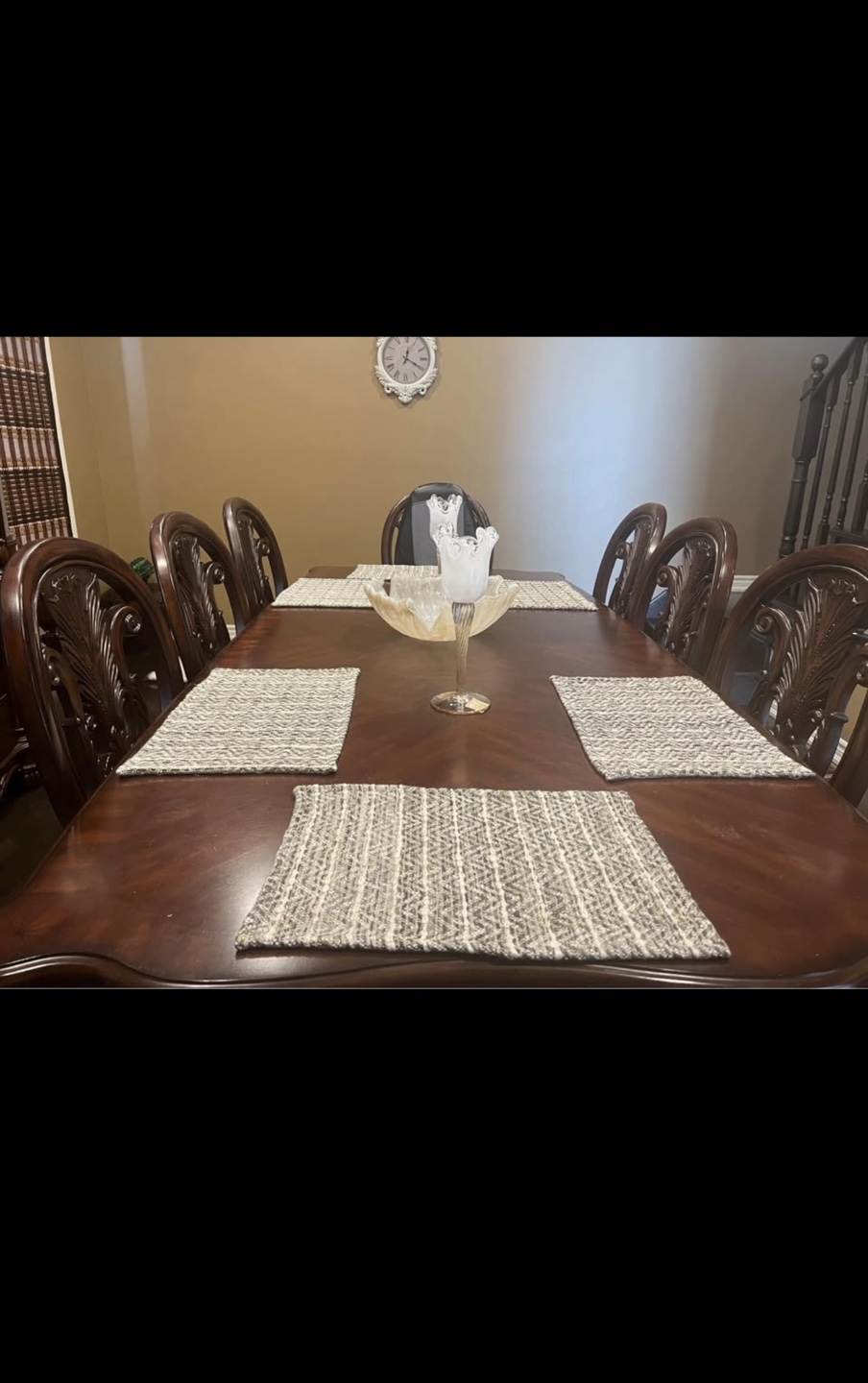 Magnificent Dark Wood Dining Set with Buffet - photo 2