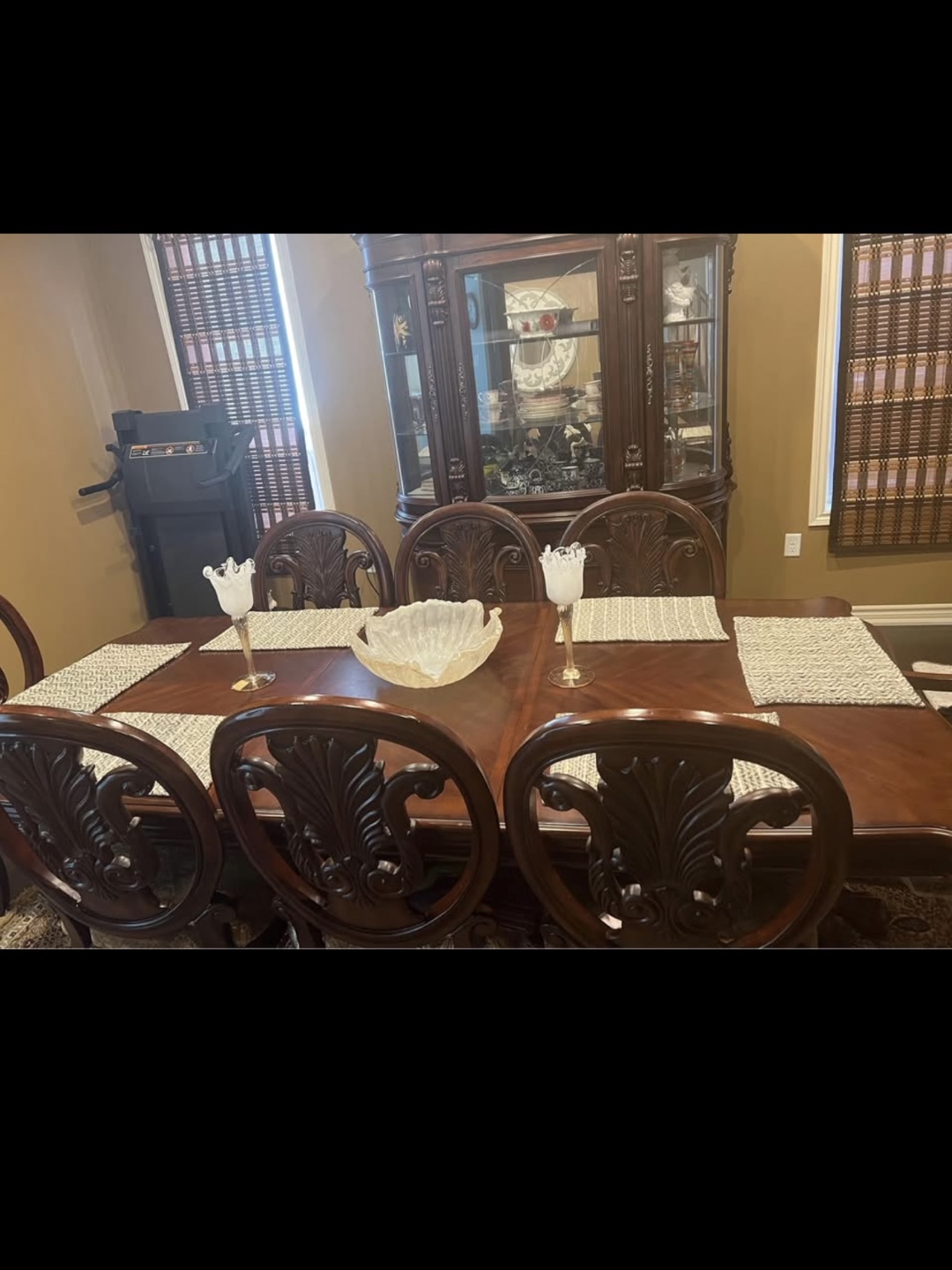 Magnificent Dark Wood Dining Set with Buffet - photo 4