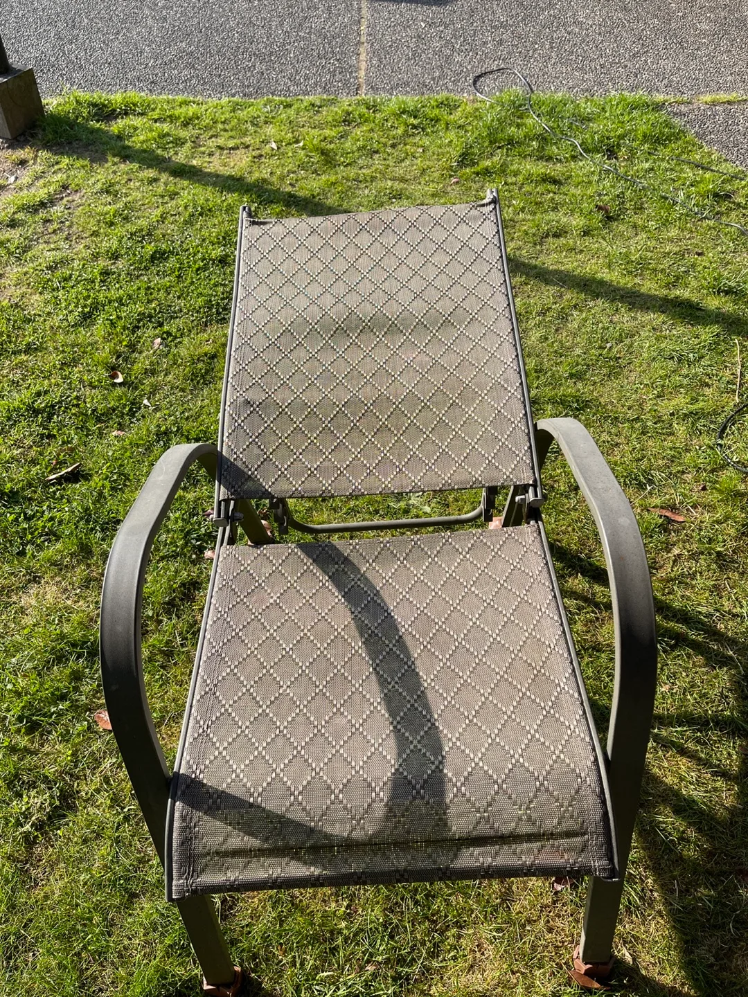 Metal sling patio chairs and chaise lounge image indicator(4)