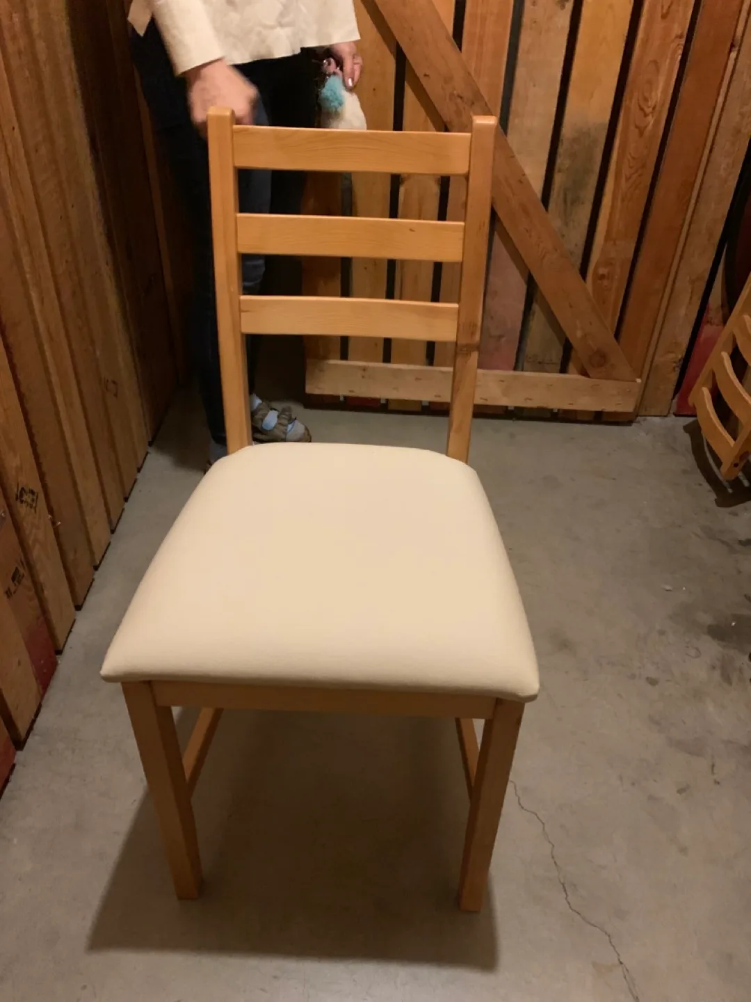 4x Wooden Dining Chairs thumbnail