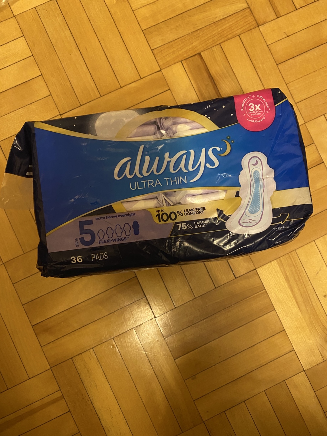 Always Ultra Thin Size 5 Overnight Pads