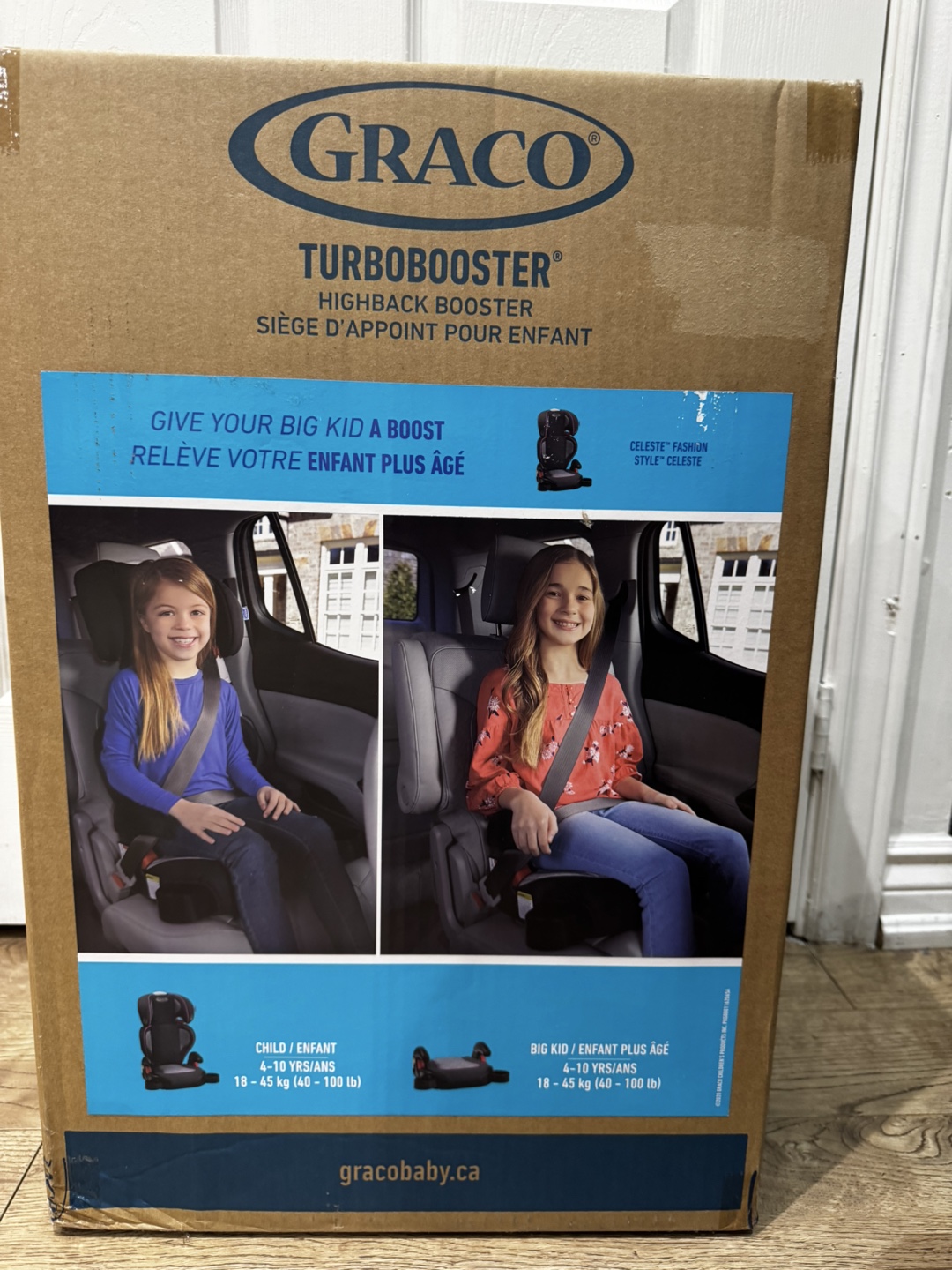 Graco Turbobooster Highback Booster Car Seat - Celeste