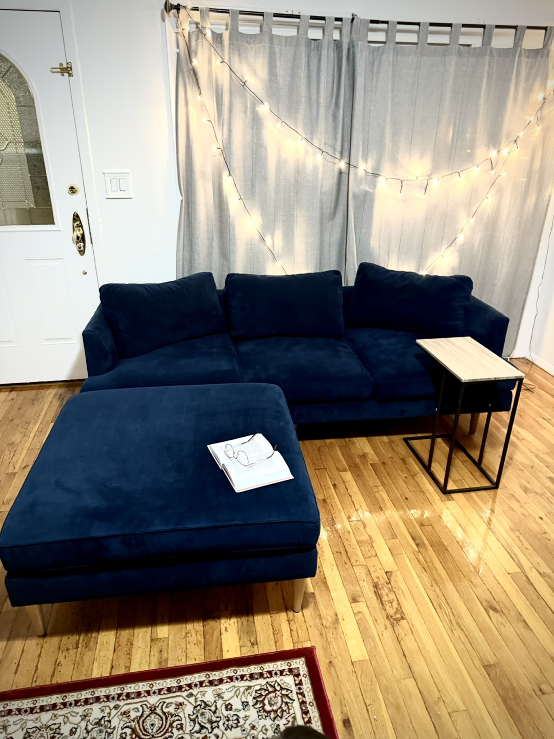 West elm (Free delivery) sofa + ottoman