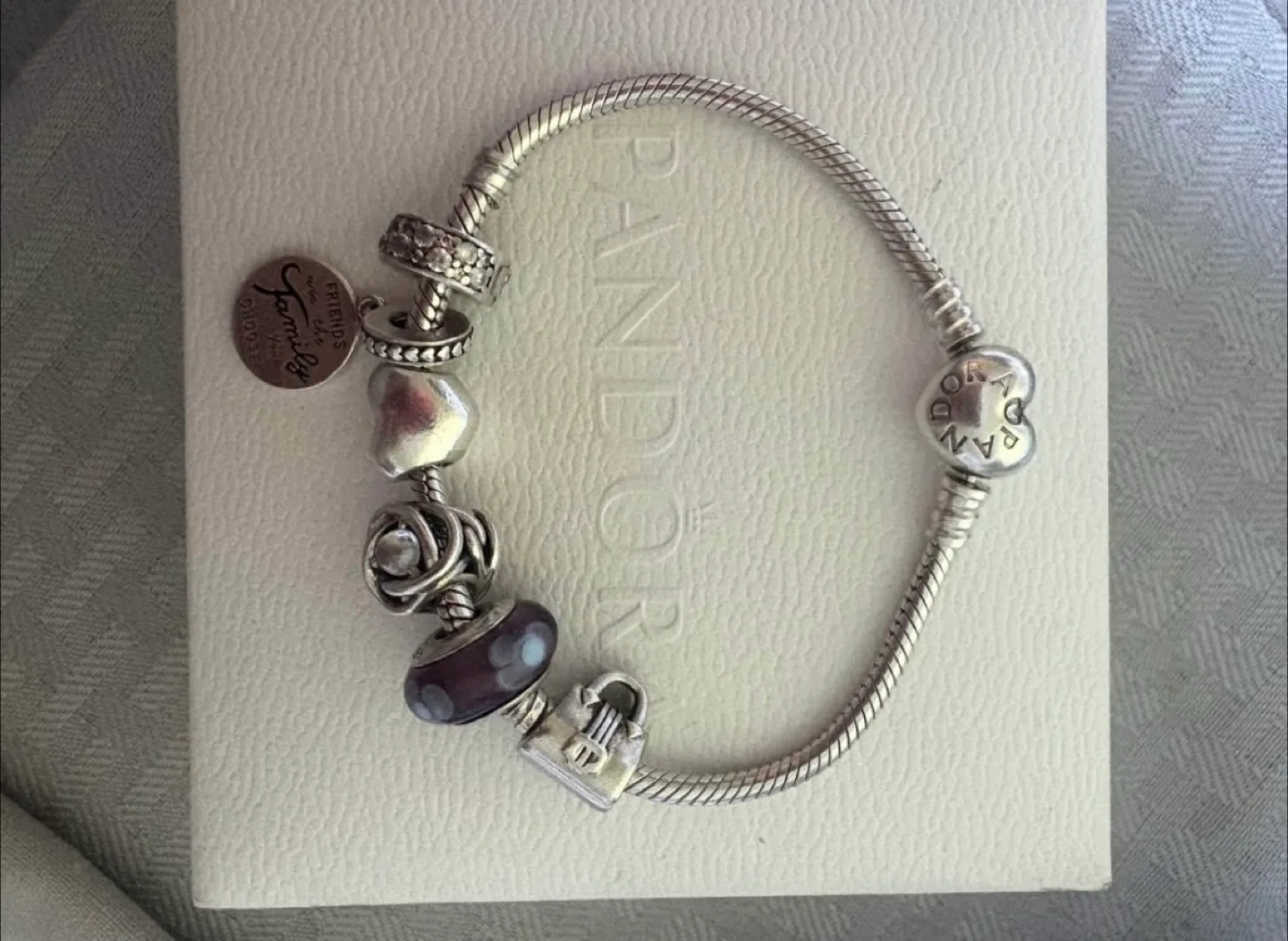 Pandora charms bracelet and rings thumbnail
