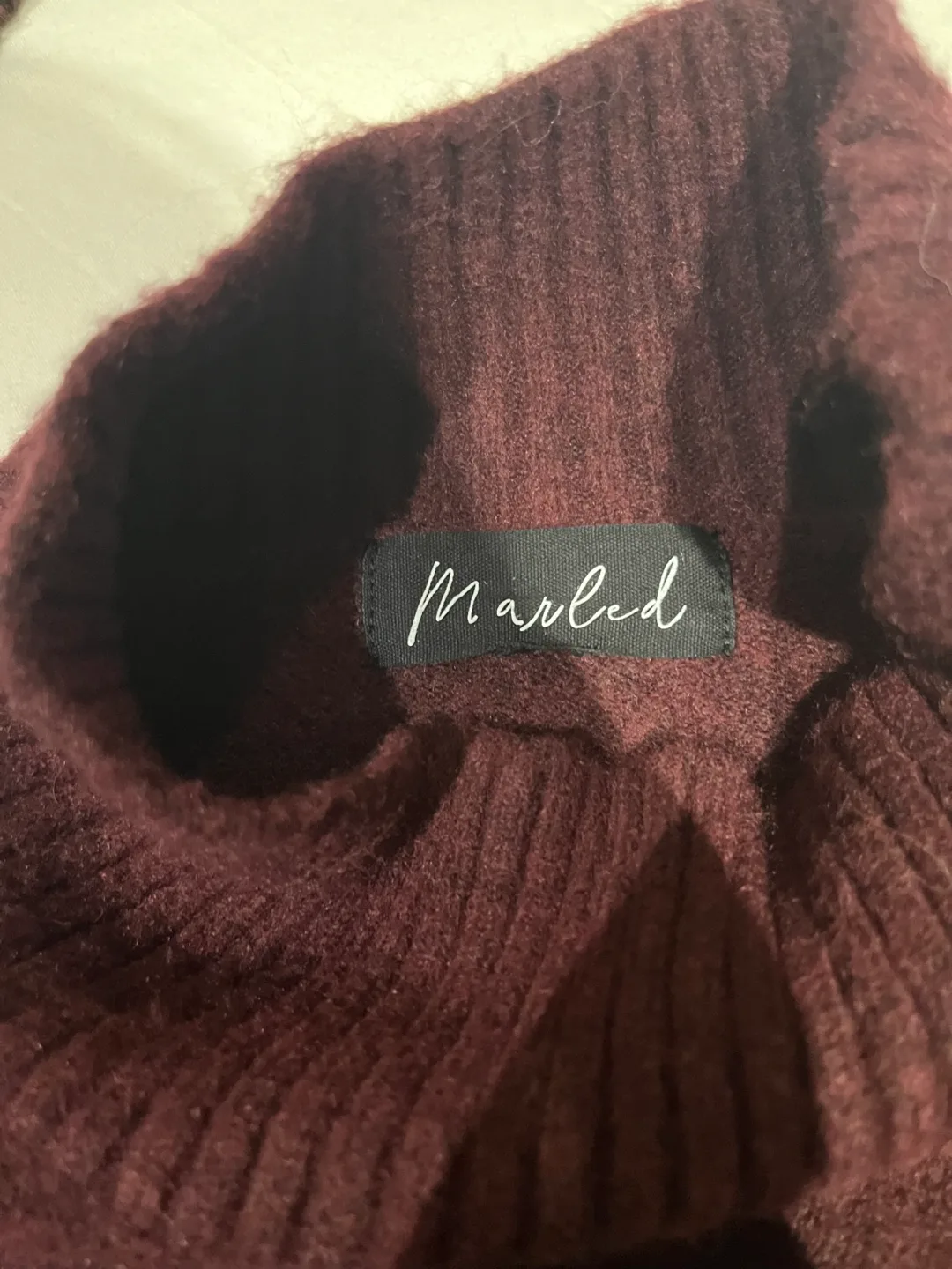 Marled Mock Neck Knit Sweater image indicator(2)