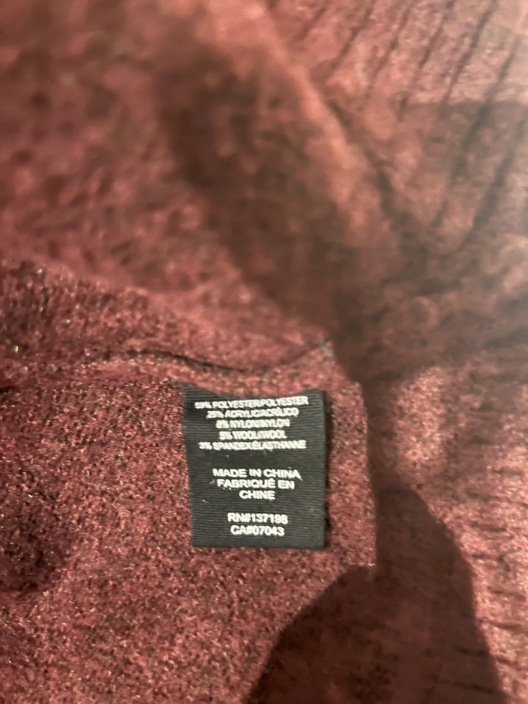 Marled Mock Neck Knit Sweater image indicator(3)