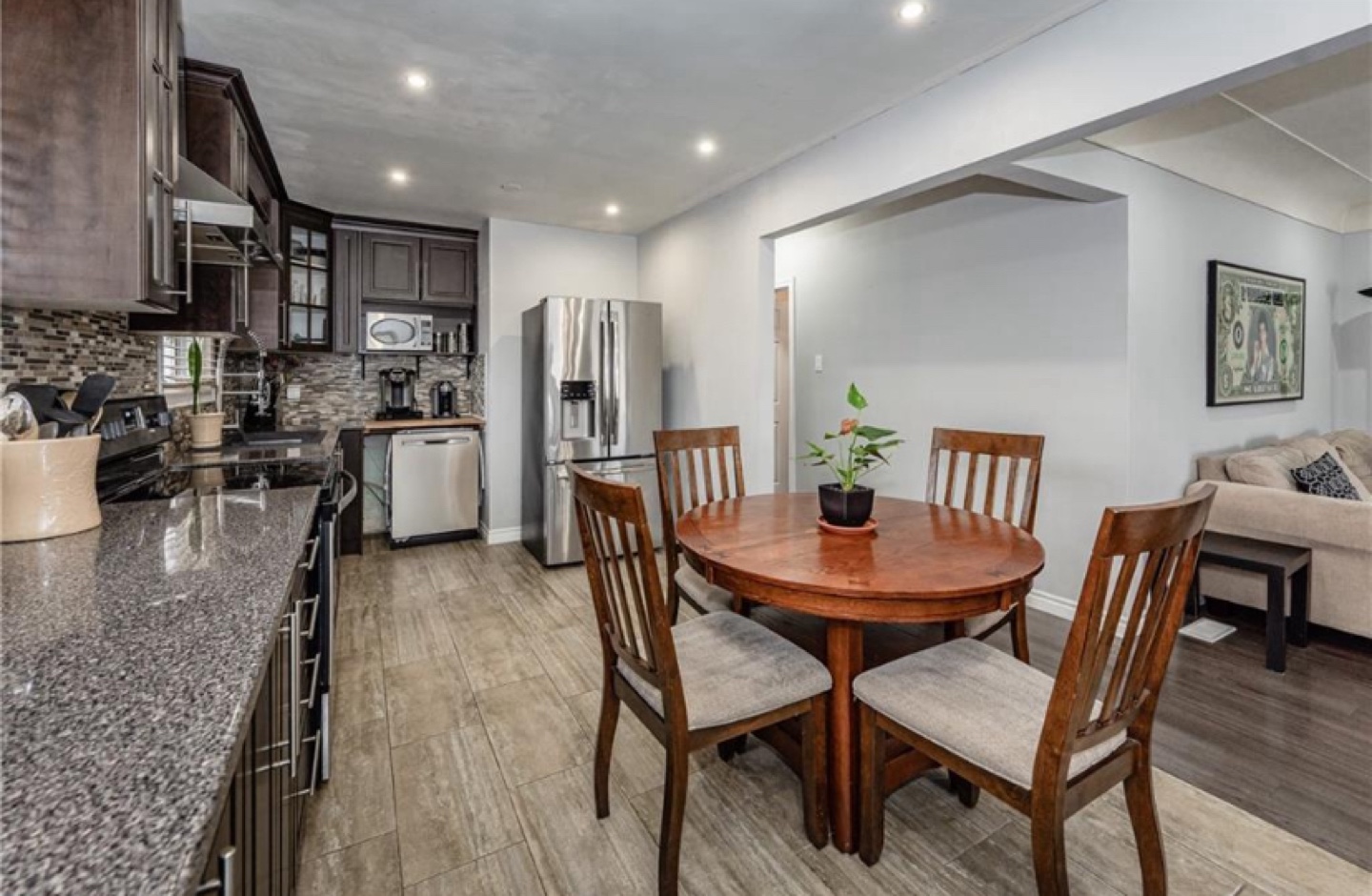 Dark Brown Kitchen Table ( No Chairs) - photo 2