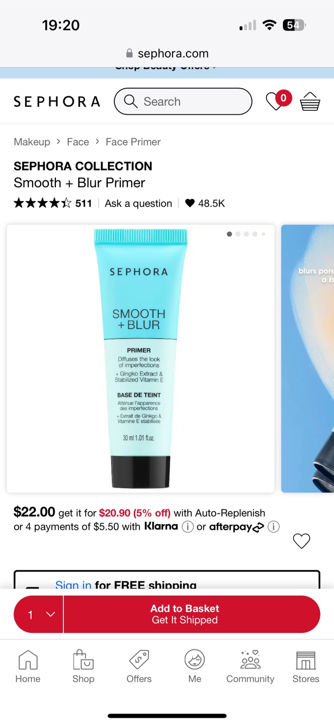 Two Sephora Smooth + Blur Primers (30ml each) - photo 3