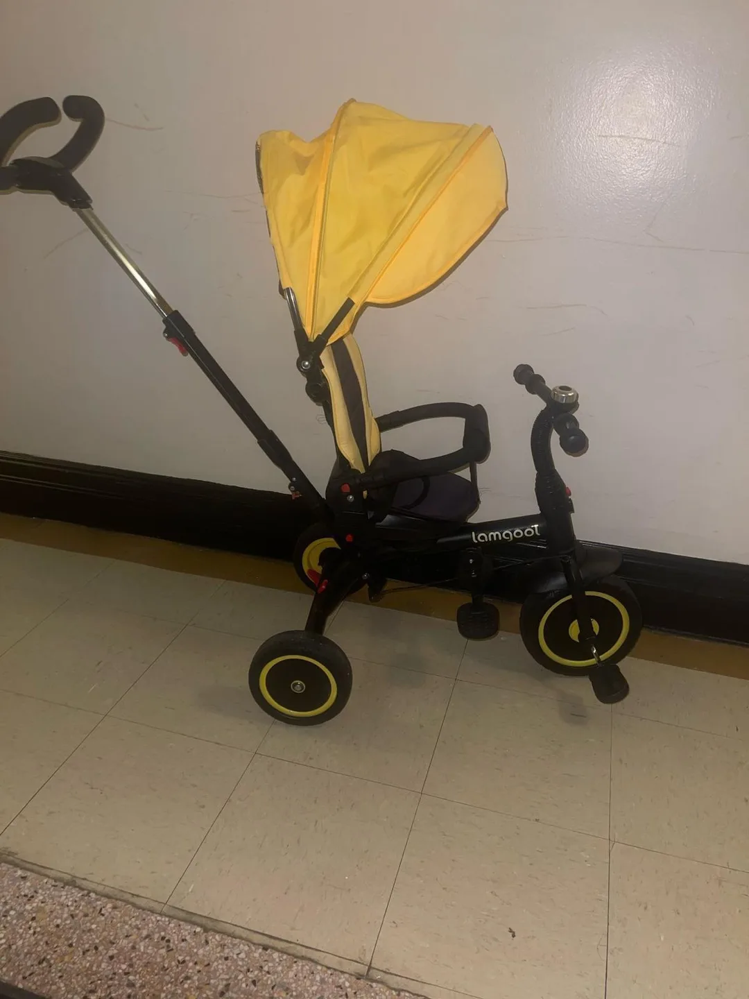 LamaooL 3-in-1 Tricycle, Yellow thumbnail