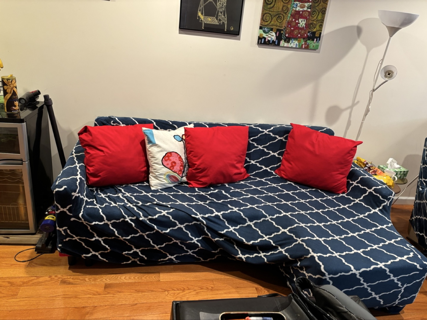 Red Sectional Sofa bed with Storage - photo 5