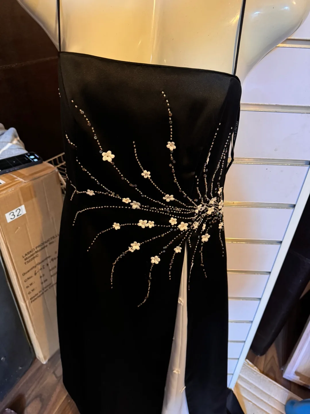 Black and White Formal Dress Size 10 thumbnail