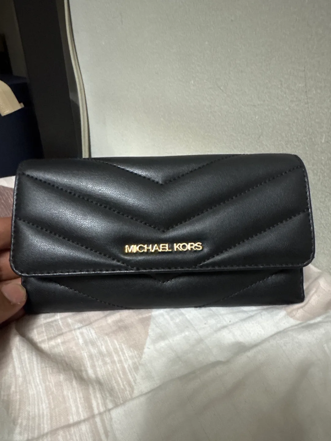 Michael Kors Black Quilted Wallet