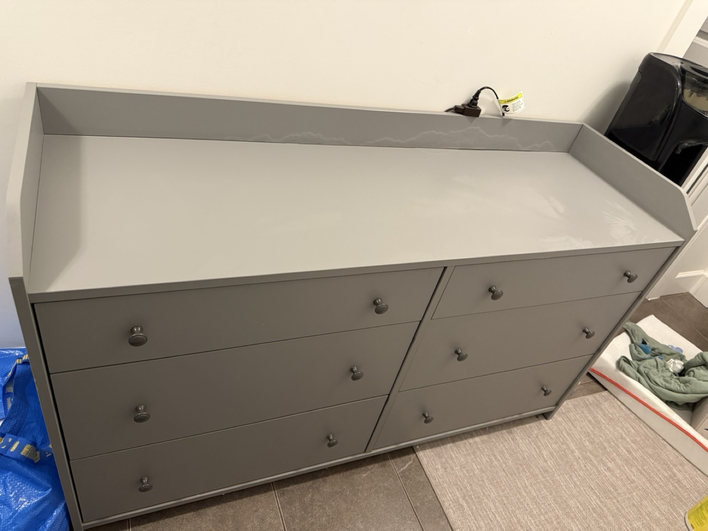 IKEA HAUGA  6-Drawer Dresser - Grey
