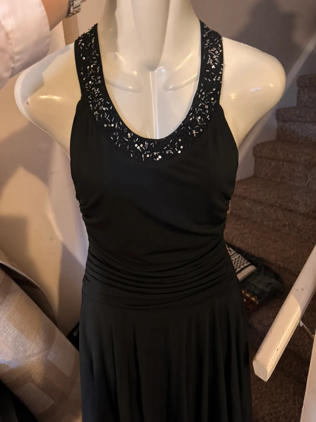 Spechler Black Sequin Cocktail Dress thumbnail