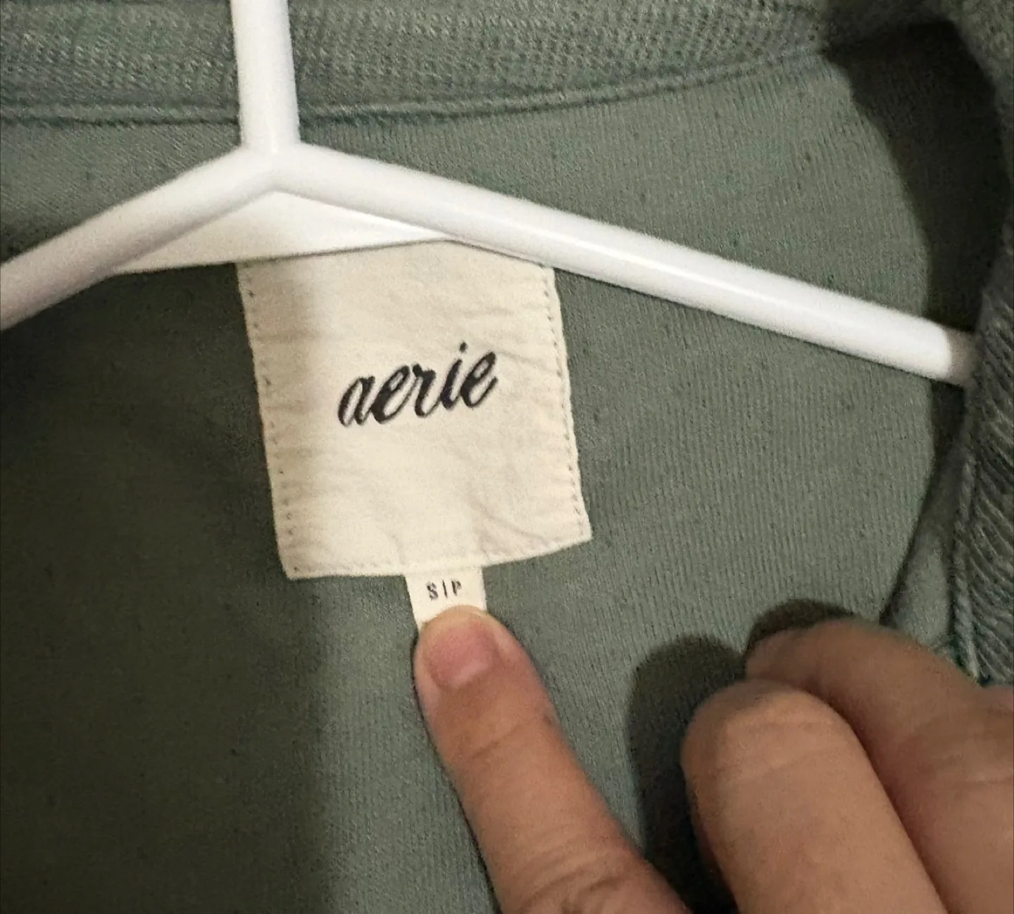 Aerie Endless Summer Polo Sweatshirt- Size S image indicator(2)