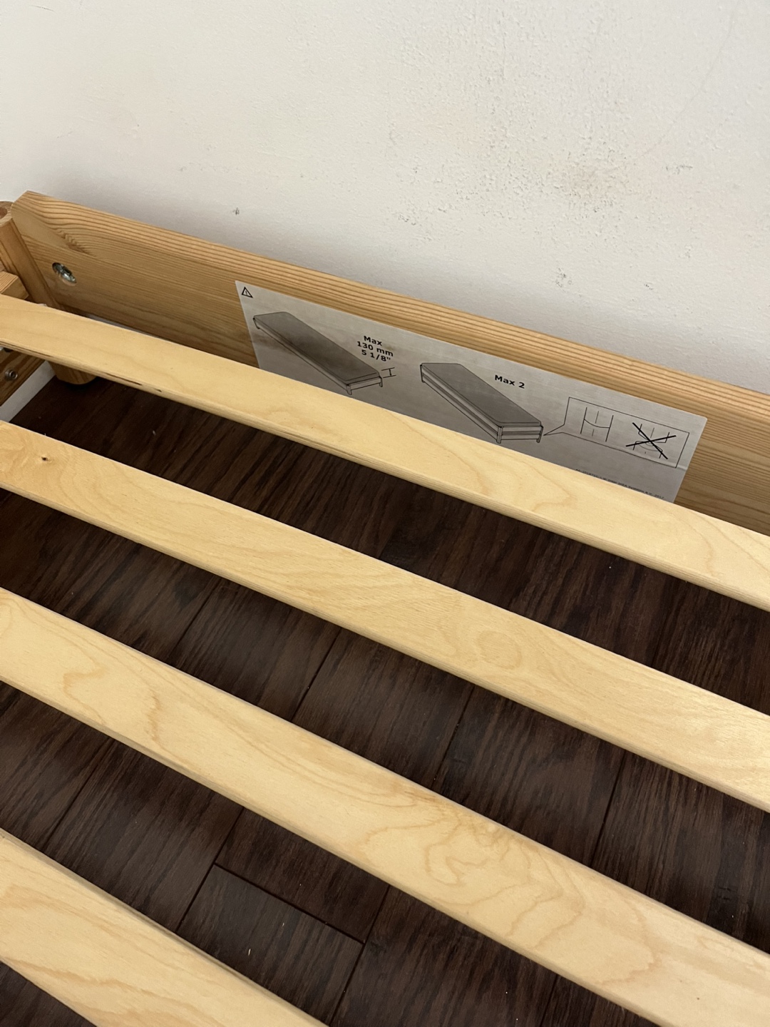 IKEA Twin Bed Frame - Solid Pine Wood - photo 4