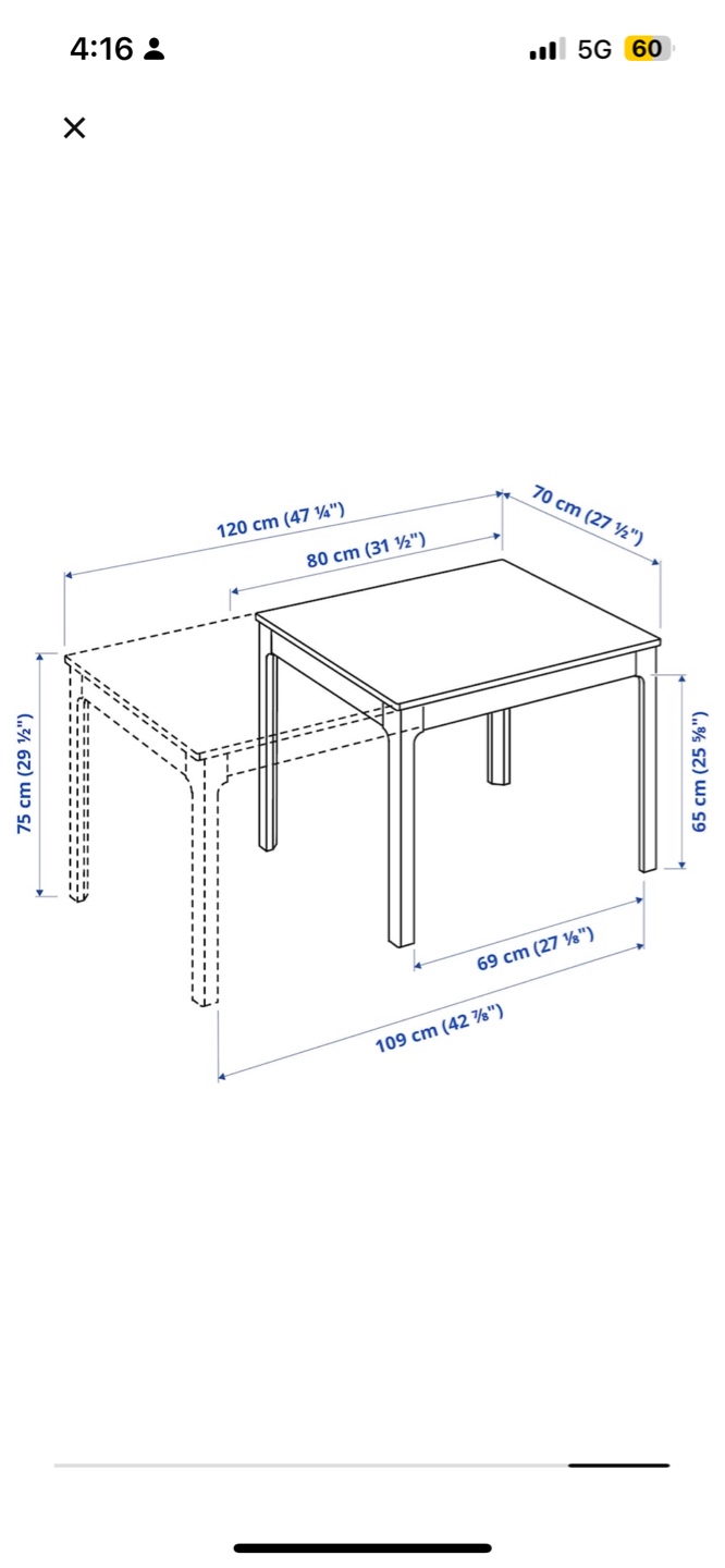 White Extendable Table with Two Chairs - photo 5