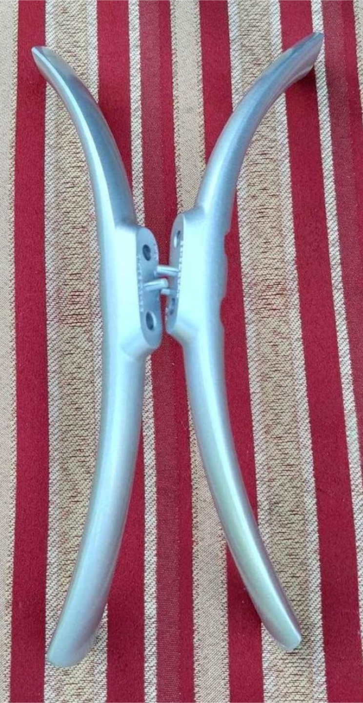 TV Stand Legs - Set of 4 - Silver and Black