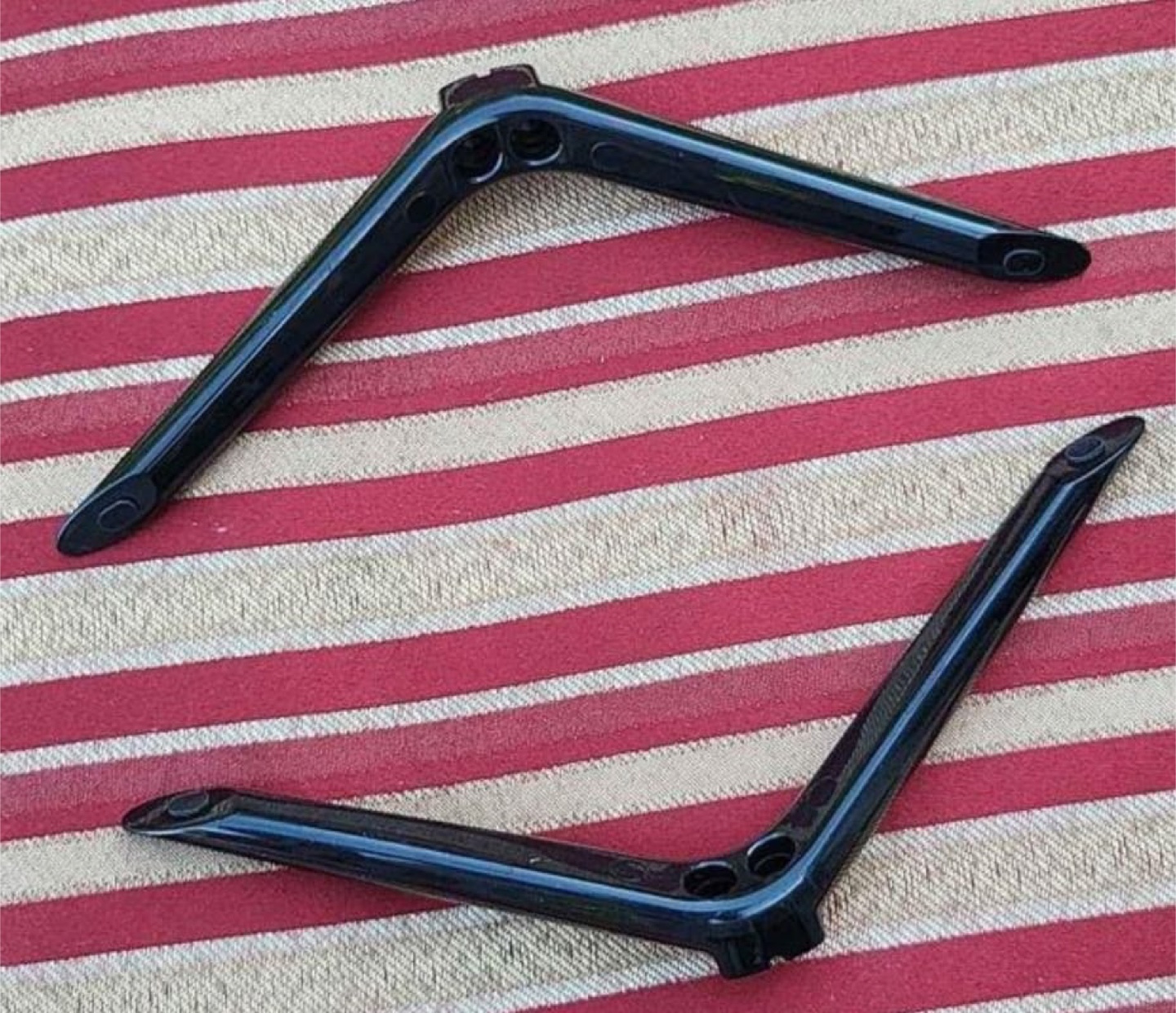 TV Stand Legs - Set of 4 - Silver and Black - photo 3