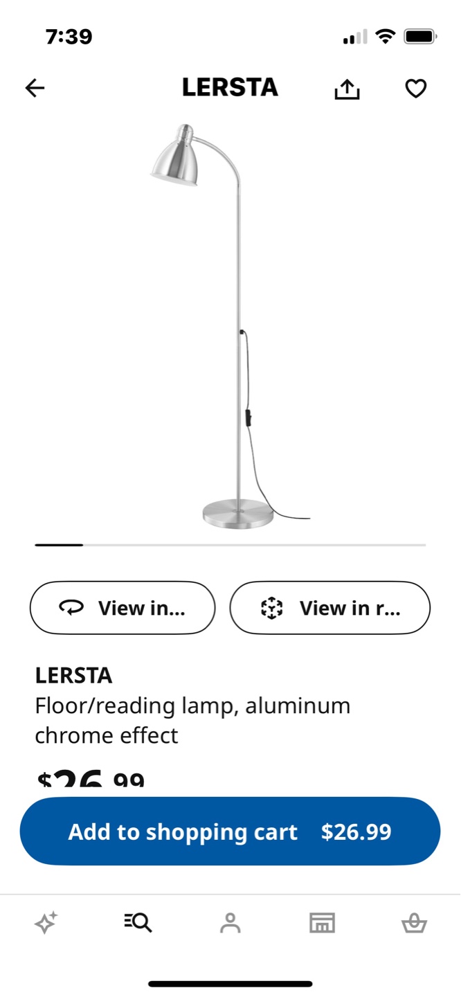 IKEA LERSTA Floor Lamp with Reading Light - photo 2