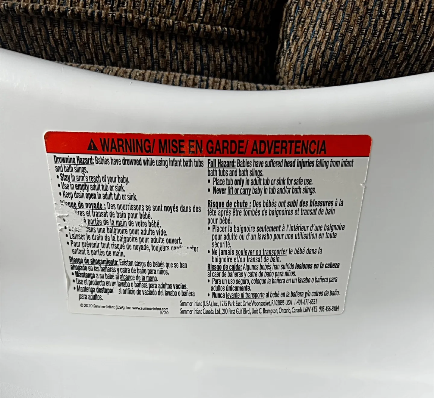 Summer Infant Baby Bath Tub with Newborn Support image indicator(5)