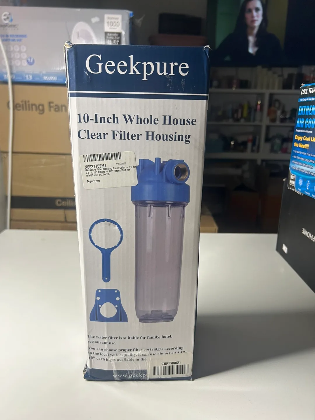 Geekpure 10-Inch Whole House Clear Filter Housing thumbnail