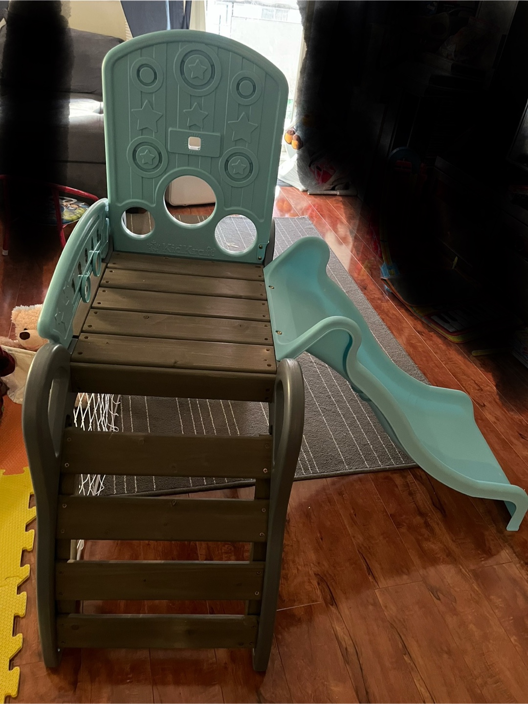 KidKraft 3-in-1 Climb and Crawl, indoor slide - photo 2