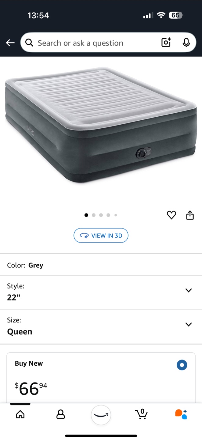 INTEX Queen Air Mattress with Built-in Pump - photo 2