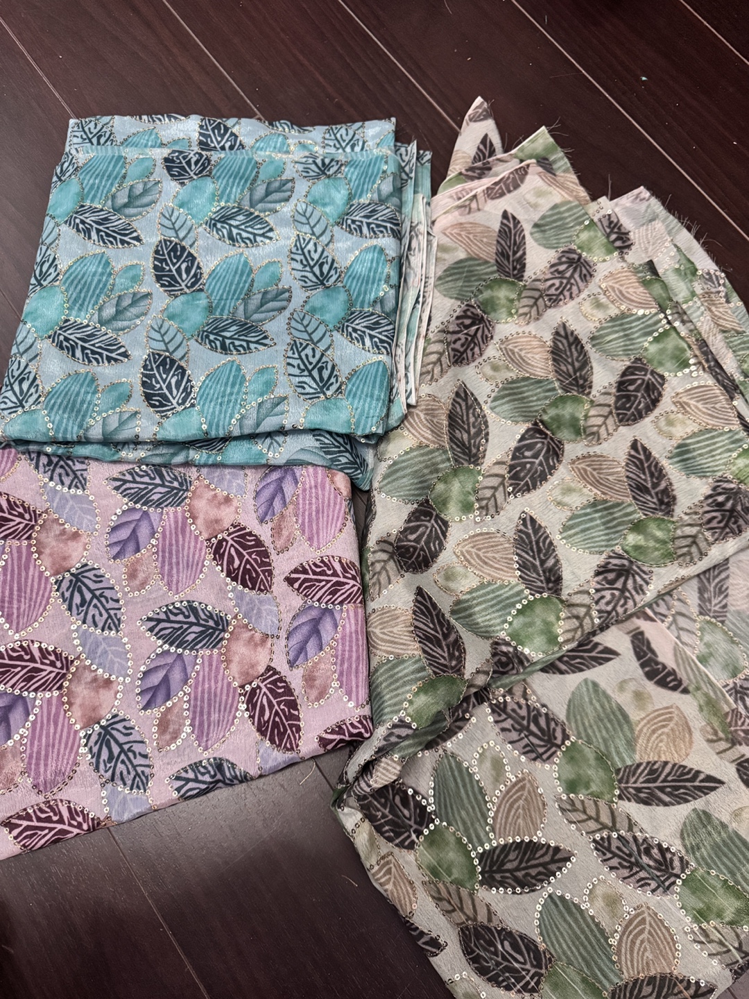 Leaf-patterned punjabi( suit unstitched  )shirt - photo 2