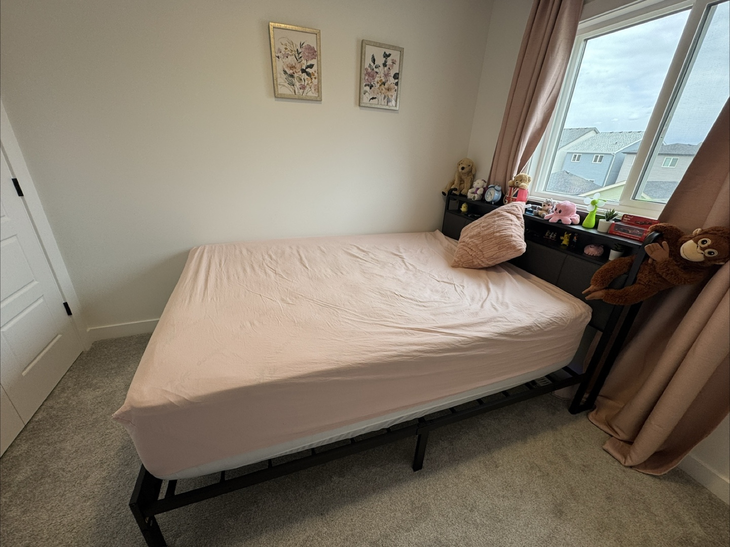 Queen Mattress + LED Metal Bed Frame