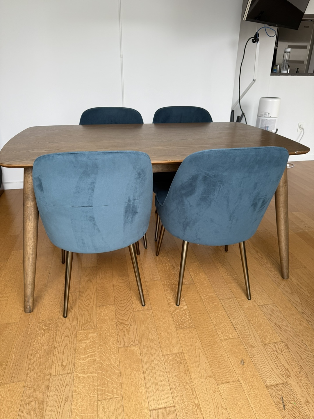 Four West Elm Mid-Century Dining Chairs w/Metal Legs ($190 ea.) - photo 5