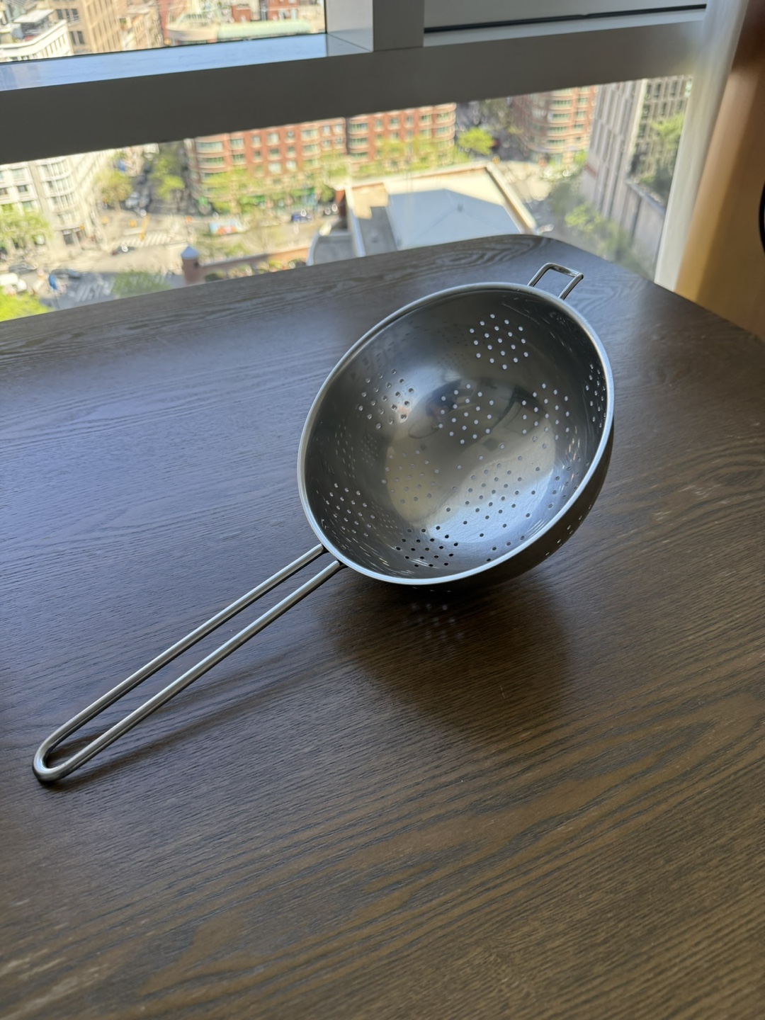 8” Stainless Steel Colander/Strainer with Long Handle