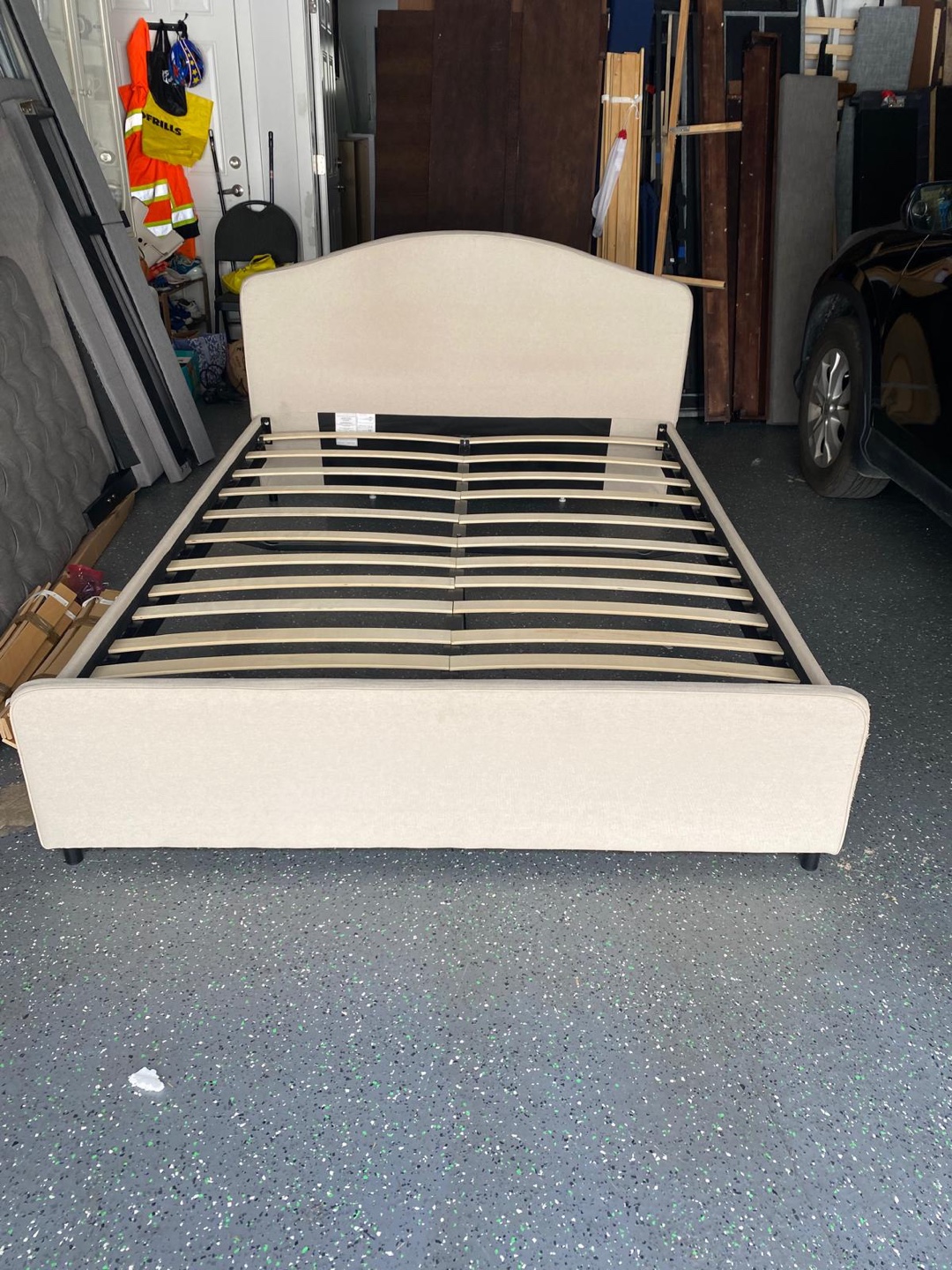 Queen Upholstered Platform Bed Frame